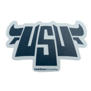 USU Retro Throwback Sticker - 4in.